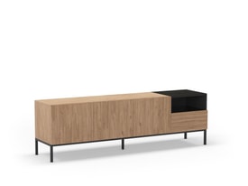 MUEBLE TV CAILIN 3P1C1H 180CM SEPET/NEGRO