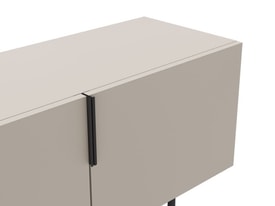 MUEBLE TV ELDIA 4P 200CM CREMA PATA METAL miniatura 5