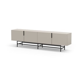 MUEBLE TV ELDIA 4P 200CM CREMA PATA METAL miniatura 6