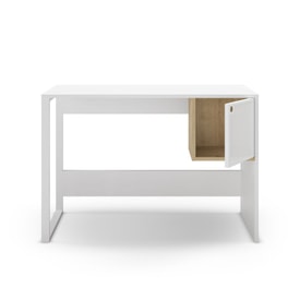 ESCRITORIO NELA 1P BLANCO/ROBLE miniatura 2