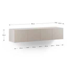 Mueble TV Daroca 4 Puertas Crema miniatura 4