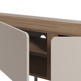 MUEBLE TV LUCILE 3P 140CM CREMA/SEPET miniatura 5