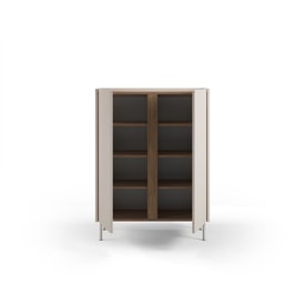 MUEBL.AUX ALTO LUCILE 2P 90CM CREMA/SEPET miniatura 2