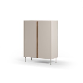 MUEBL.AUX ALTO LUCILE 2P 90CM CREMA/SEPET miniatura 6