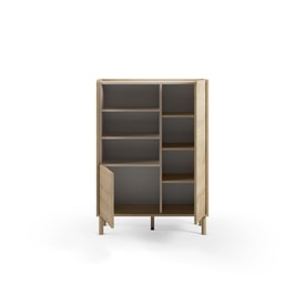 MUEBL.AUX. MONZA 2P3H ROBLE CADIZ/VISON miniatura 2