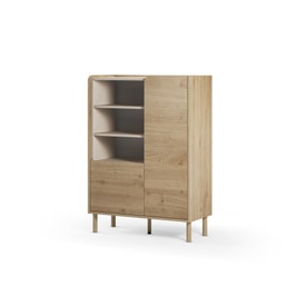 MUEBL.AUX. MONZA 2P3H ROBLE CADIZ/VISON miniatura 5