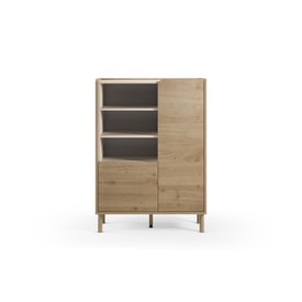 MUEBL.AUX. MONZA 2P3H ROBLE CADIZ/VISON miniatura 6