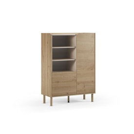 MUEBL.AUX. MONZA 2P3H ROBLE CADIZ/VISON miniatura 7