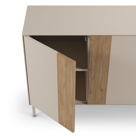 APARADOR MARINA 4P 180CM CREMA/SEPET PIE CREMA miniatura 4