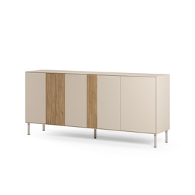 APARADOR MARINA 4P 180CM CREMA/SEPET PIE CREMA miniatura 5