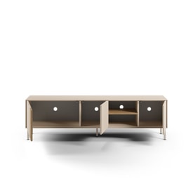MUEBLE TV MARINA 3P2H 180CM CREMA/SEPET PIE CREMA miniatura 2