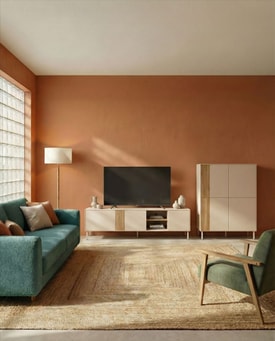 MUEBLE TV MARINA 3P2H 180CM CREMA/SEPET PIE CREMA miniatura 3