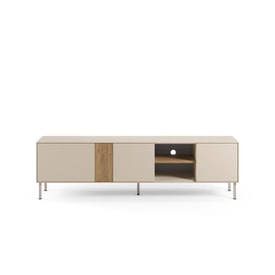 MUEBLE TV MARINA 3P2H 180CM CREMA/SEPET PIE CREMA miniatura 6