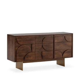 APARADOR TRISHA 3P 145CM MARRON OSCURO miniatura 3