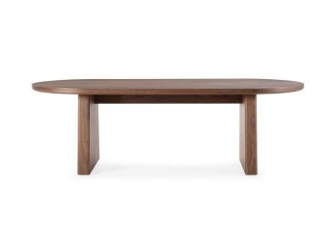 MESA OVAL BLAIR 220CM NOGAL