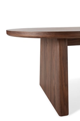 MESA OVAL BLAIR 220CM NOGAL miniatura 3