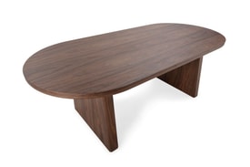 MESA OVAL BLAIR 220CM NOGAL miniatura 5