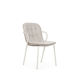SILLA ANGIE BEIGE/PATA CREMA miniatura 1