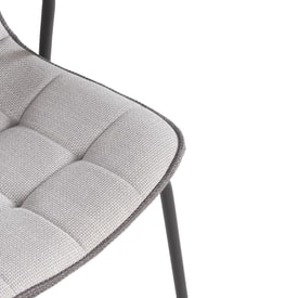 SILLA ANGIE GRIS CLARO/PATA NEGRA miniatura 5