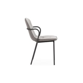 SILLA ANGIE GRIS CLARO/PATA NEGRA miniatura 8
