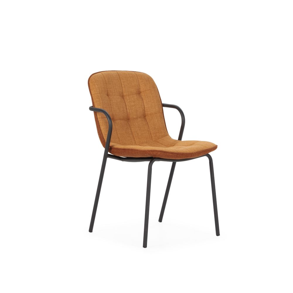 SILLA ANGIE TERRACOTA/PATA NEGRA 4P/CAJA
