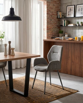 SILLON ANSU GRIS /PATA GRIS OSCURO miniatura 3