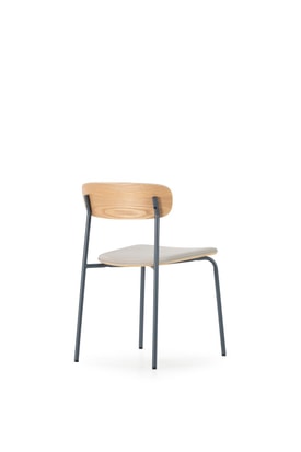 SILLA SAULA BEIGE/PATAS AZUL OSCURO 2P/CAJA miniatura 10