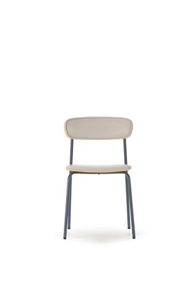 SILLA SAULA BEIGE/PATAS AZUL OSCURO 2P/CAJA miniatura 7