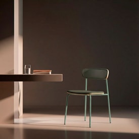 SILLA SAULA VERDE/PATA GRIS AZULADO 2P/CAJA miniatura 3