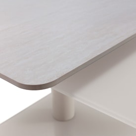 MESA CENTRO GIRATORIA ELVI CREMA/TRAVERTINE miniatura 4