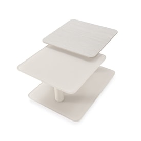 MESA CENTRO GIRATORIA ELVI CREMA/TRAVERTINE miniatura 8