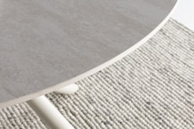 MESA REDONDA TALIA 120CM TRAVERTINO PIE CREMA miniatura 4