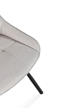 Silla Cloe Beige Patas Negras miniatura 2