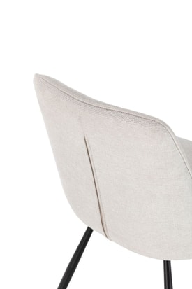 Silla Cloe Beige Patas Negras miniatura 3