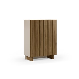 MUEBL.AUX. ALTO MARLO 2P CREMA/ROBLE OSCURO