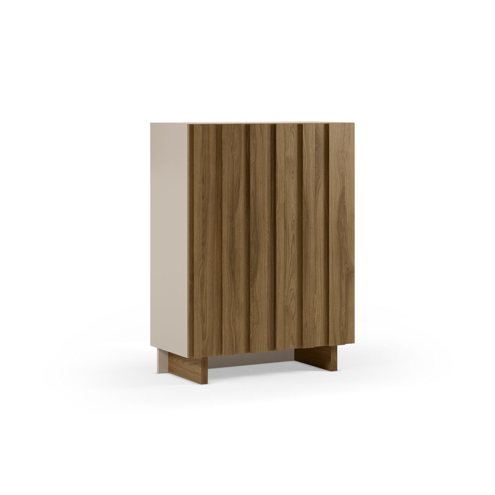 MUEBL.AUX. ALTO MARLO 2P CREMA/ROBLE OSCURO