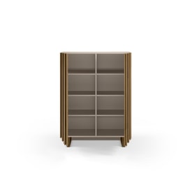 MUEBL.AUX. ALTO MARLO 2P CREMA/ROBLE OSCURO miniatura 2