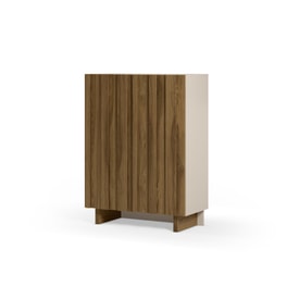 MUEBL.AUX. ALTO MARLO 2P CREMA/ROBLE OSCURO miniatura 7