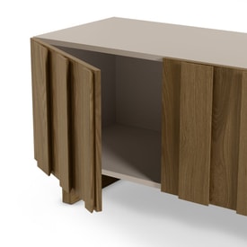 MUEBLE TV MARLO 4P 180CM CREMA/ROBLE OSCURO miniatura 6