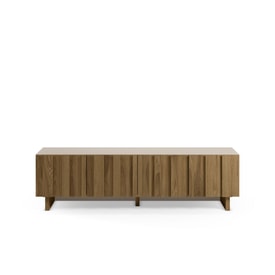 MUEBLE TV MARLO 4P 180CM CREMA/ROBLE OSCURO miniatura 8