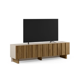 MUEBLE TV MARLO 4P 180CM CREMA/ROBLE OSCURO miniatura 9