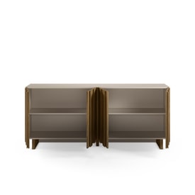 APARADOR MARLO 4P 180CM CREMA/ROBLE OSCURO miniatura 2