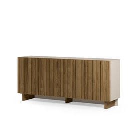 APARADOR MARLO 4P 180CM CREMA/ROBLE OSCURO miniatura 4