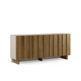 APARADOR MARLO 4P 180CM CREMA/ROBLE OSCURO miniatura 6