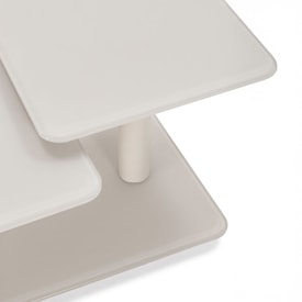 Mesa de centro giratoria Elvi Crema miniatura 4