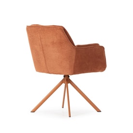 SILLON GIRATORIO KEIKO TERRACOTA/PATA TERRACOTA 2P miniatura 10