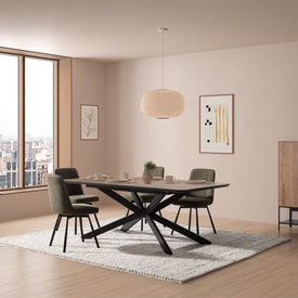 MESA RECT. EXT. ADINA 190/250CM ROBLE-UD PATA META miniatura 8
