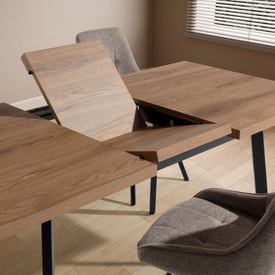 MESA RECT. EXT. BLAU 138/178CM ROBLE-UD PATA METAL miniatura 5