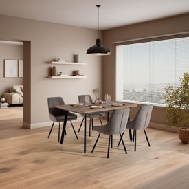 MESA RECT. EXT. BLAU 138/178CM ROBLE-UD PATA METAL miniatura 6