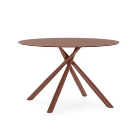 MESA REDONDA LEXA 120CM TERRACOTA PIE TERRACOTA miniatura 1